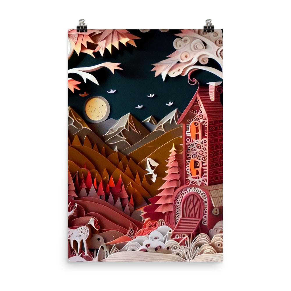 Enhanced Matte Paper Poster - Paper Art