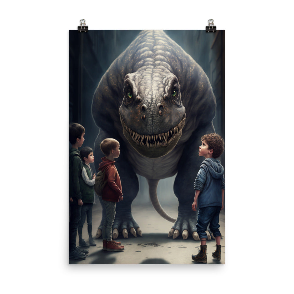 Enhanced Matte Paper Poster - Bring Your Dino to School