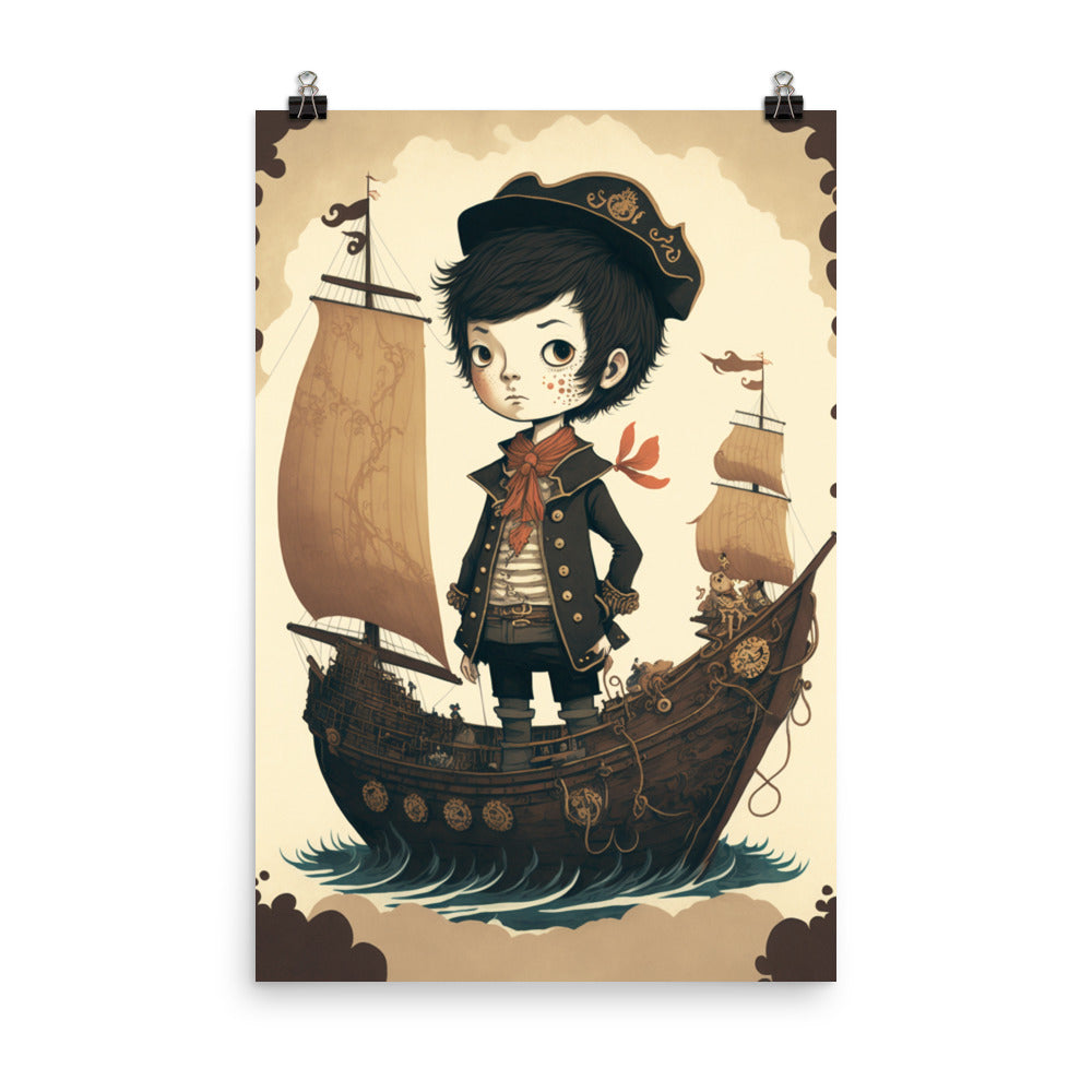 Enhanced Matte Paper Poster - Pirate Boy