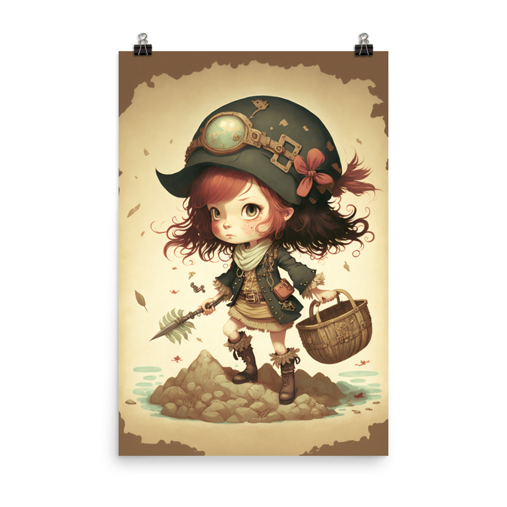 Enhanced Matte Paper Poster - Pirate Girl