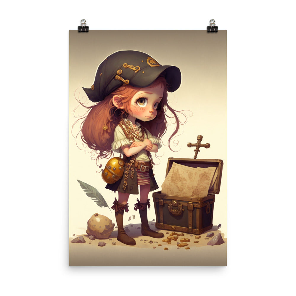 Enhanced Matte Paper Poster - Pirate Girl