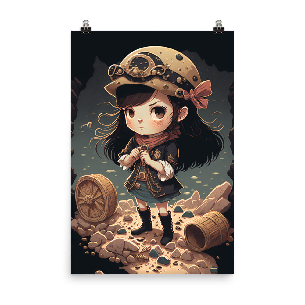 Enhanced Matte Paper Poster - Pirate Girl