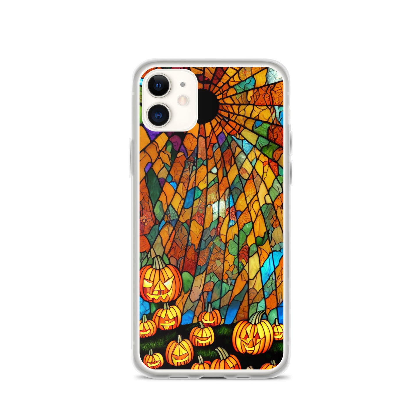 iPhone Case - Halloween Stained Glass Jack-o-Lanterns