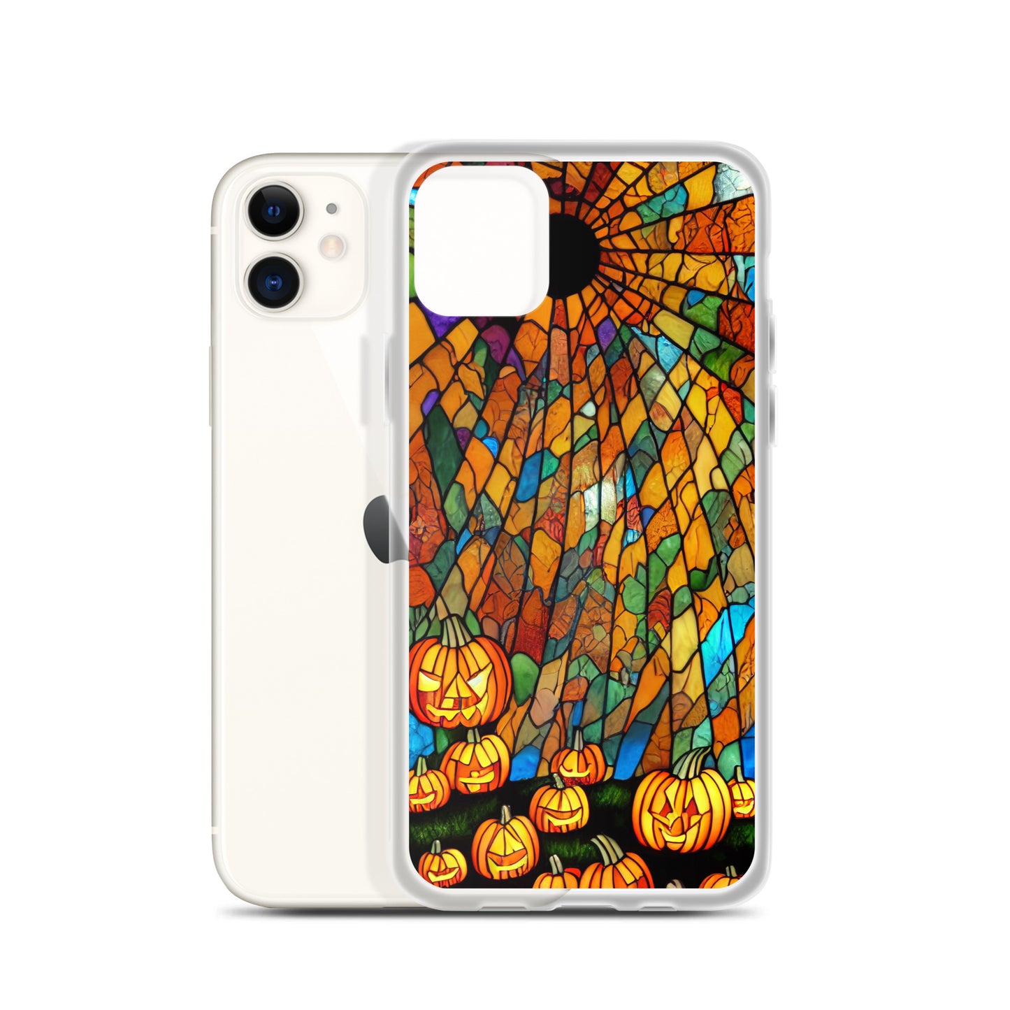 iPhone Case - Halloween Stained Glass Jack-o-Lanterns