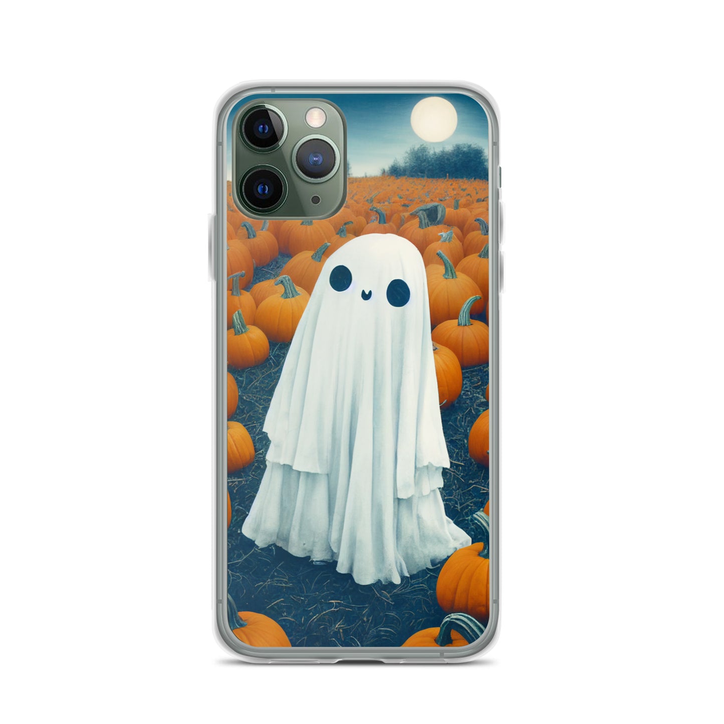 iPhone Case - Halloween Ghost in the Pumpkin Patch