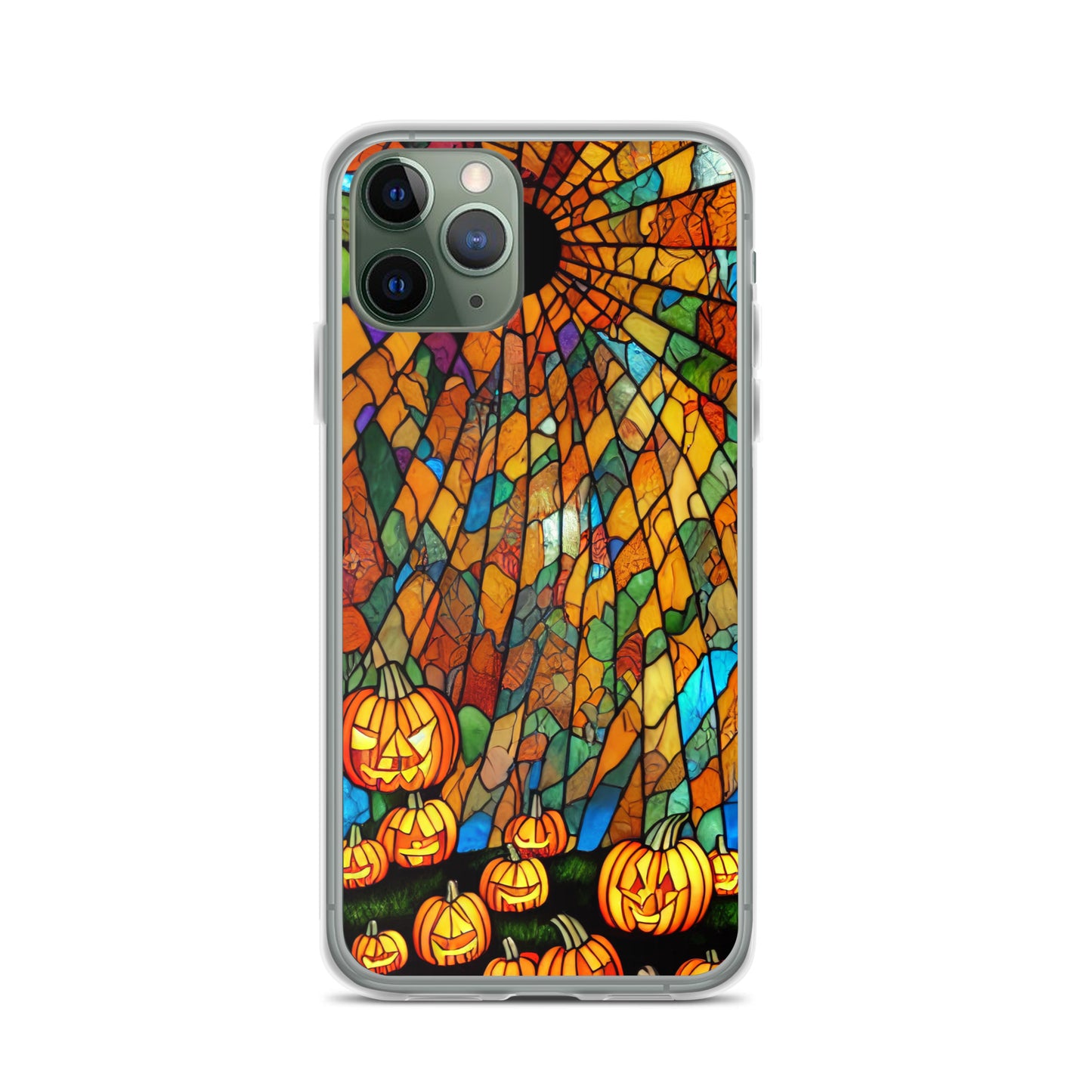 iPhone Case - Halloween Stained Glass Jack-o-Lanterns