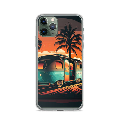 iPhone Case - Turquoise Camper at Beach Sunset