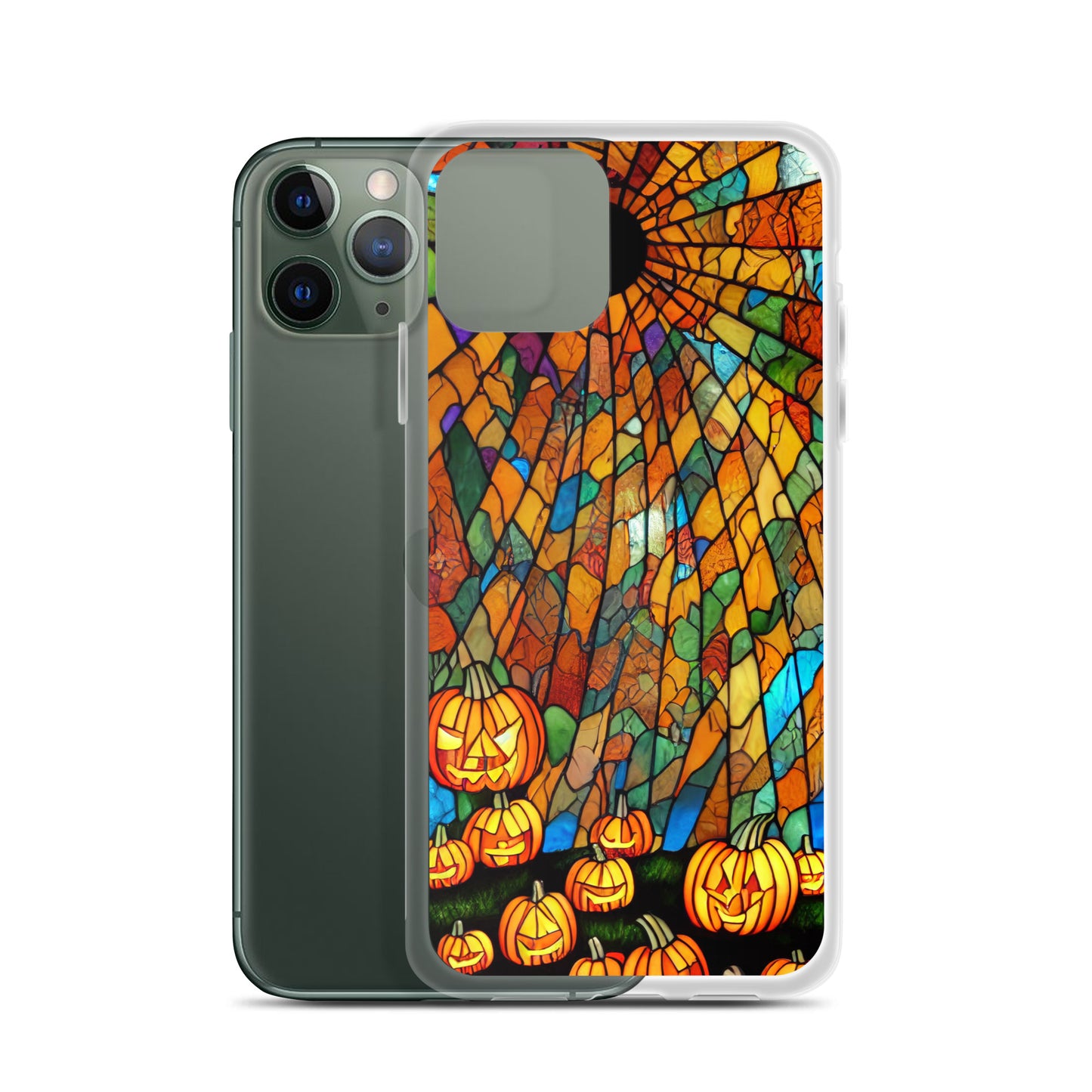 iPhone Case - Halloween Stained Glass Jack-o-Lanterns