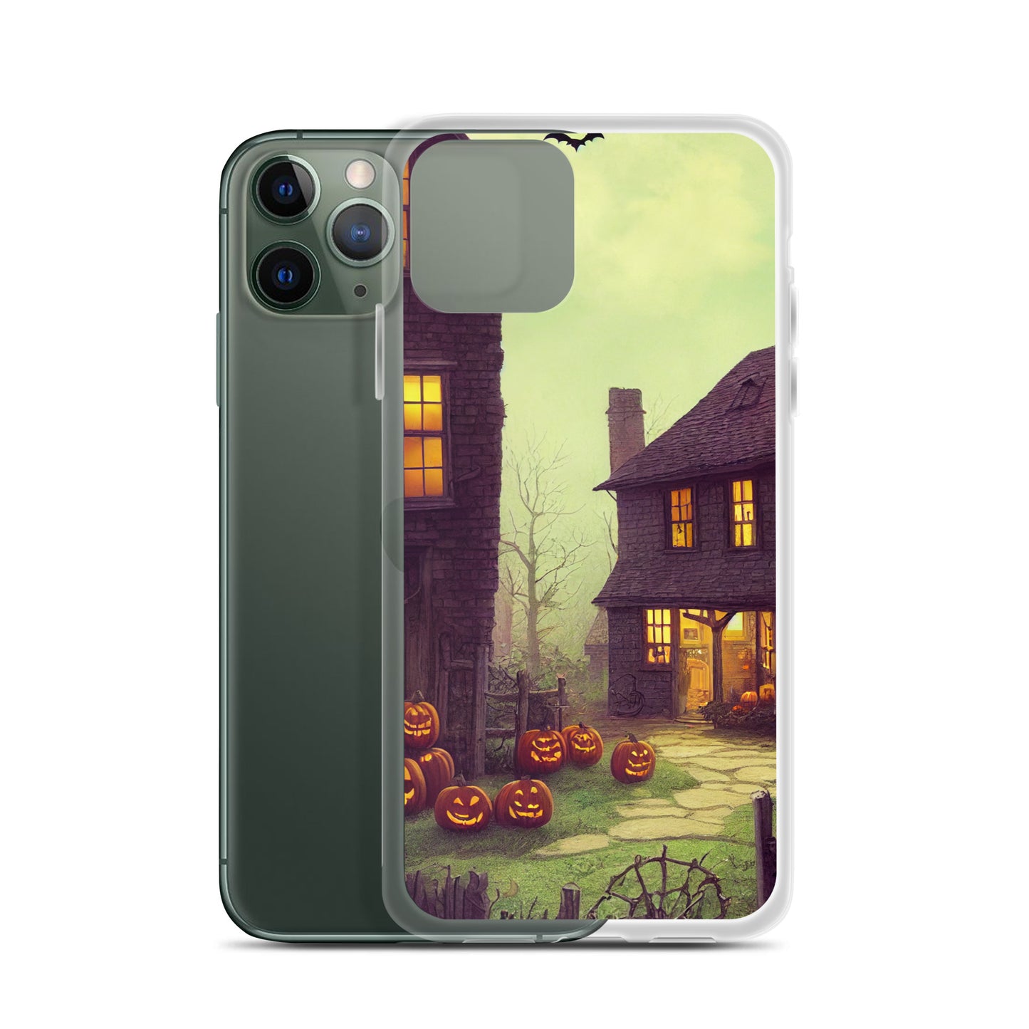 iPhone Case - Halloween Pumpkin Cottages