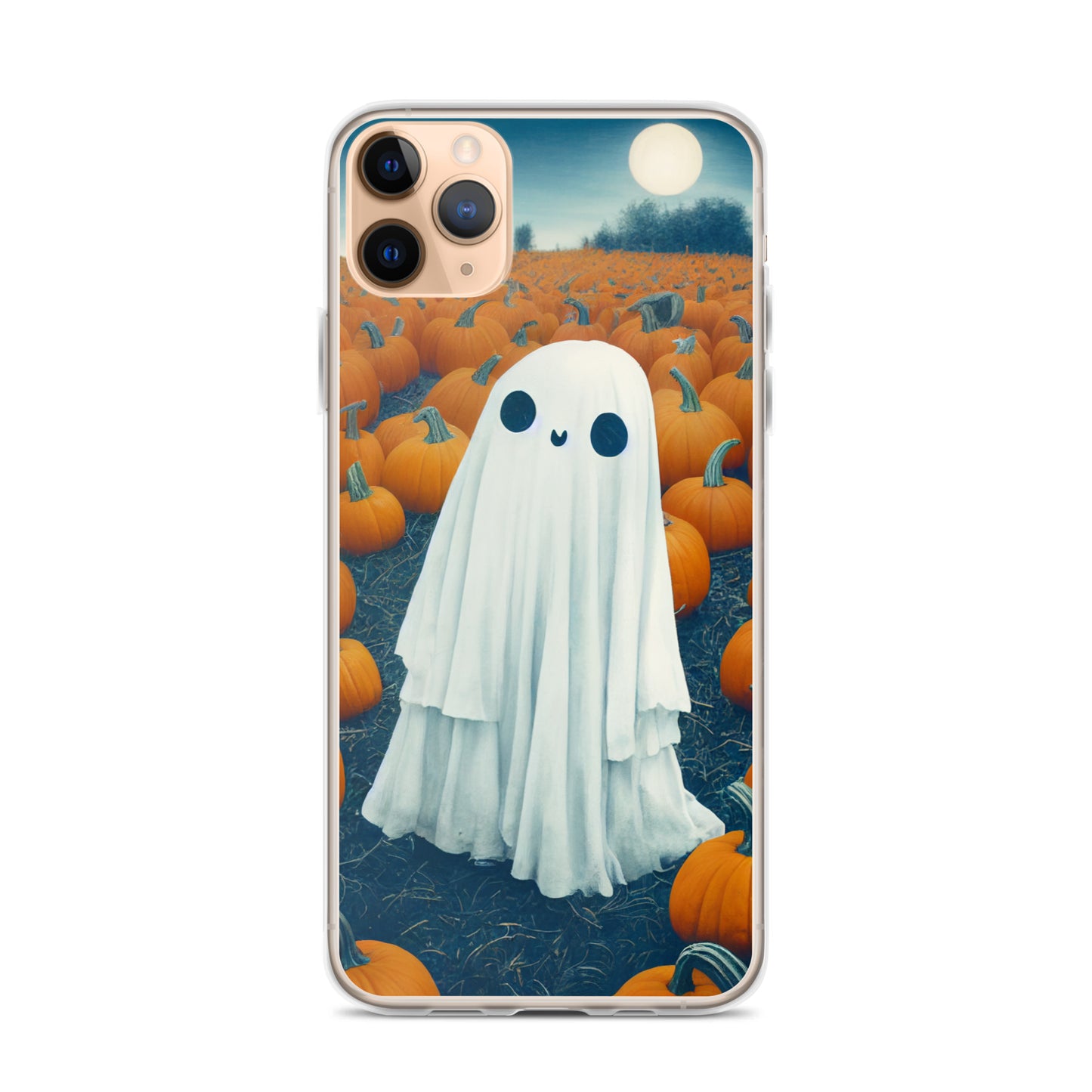 iPhone Case - Halloween Ghost in the Pumpkin Patch