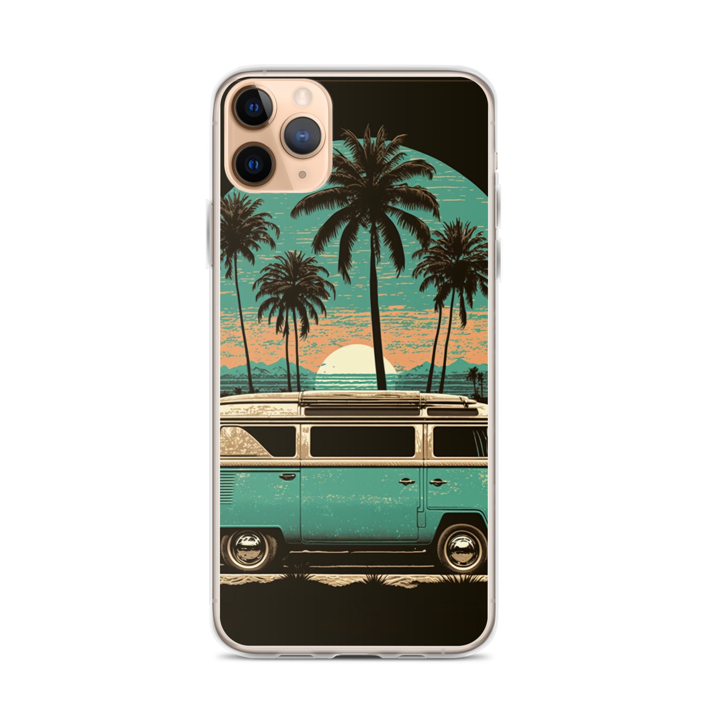 iPhone Case - Teal Beach Camper