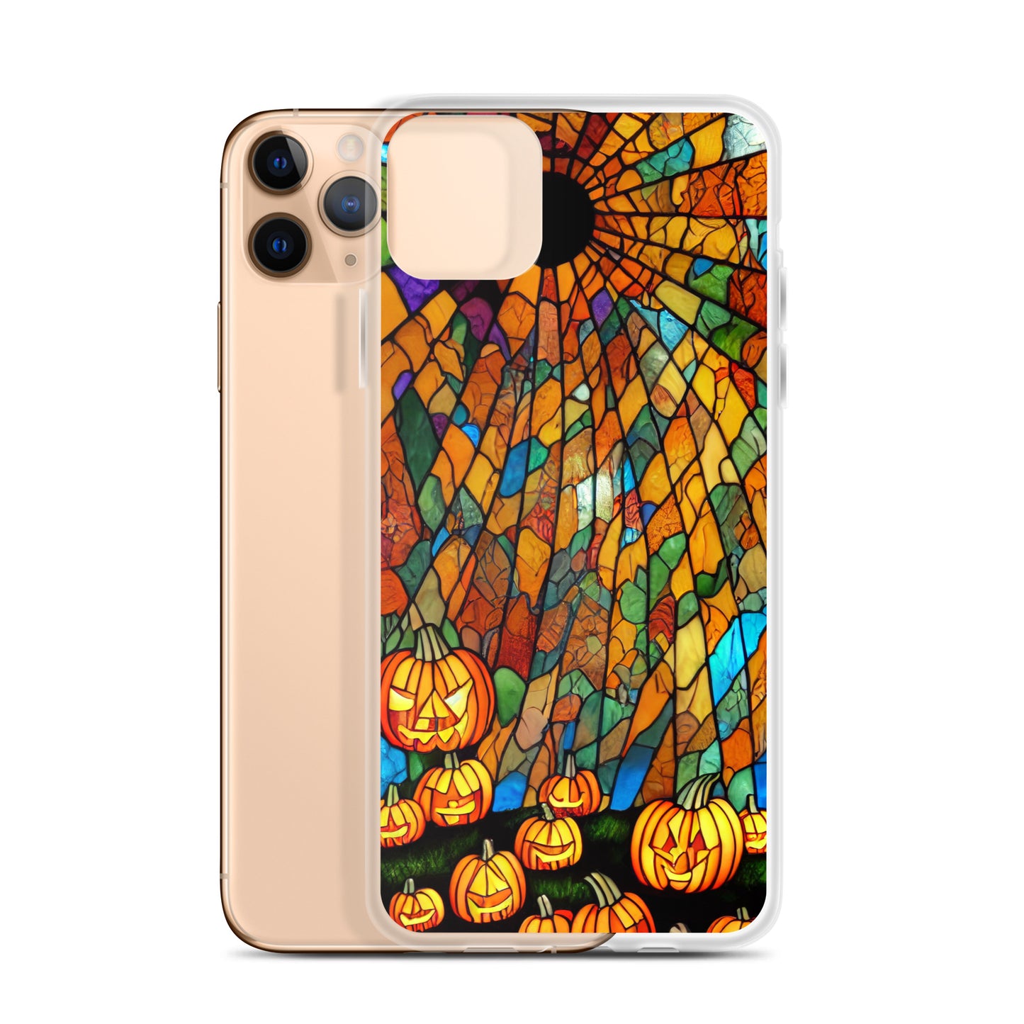 iPhone Case - Halloween Stained Glass Jack-o-Lanterns