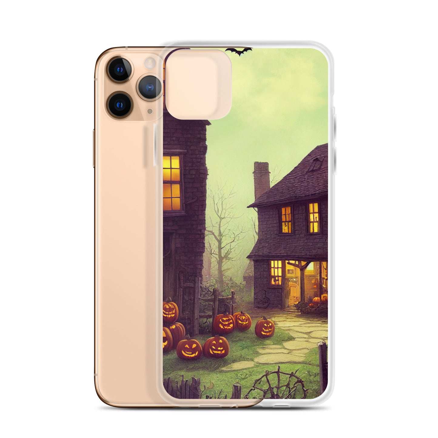 iPhone Case - Halloween Pumpkin Cottages