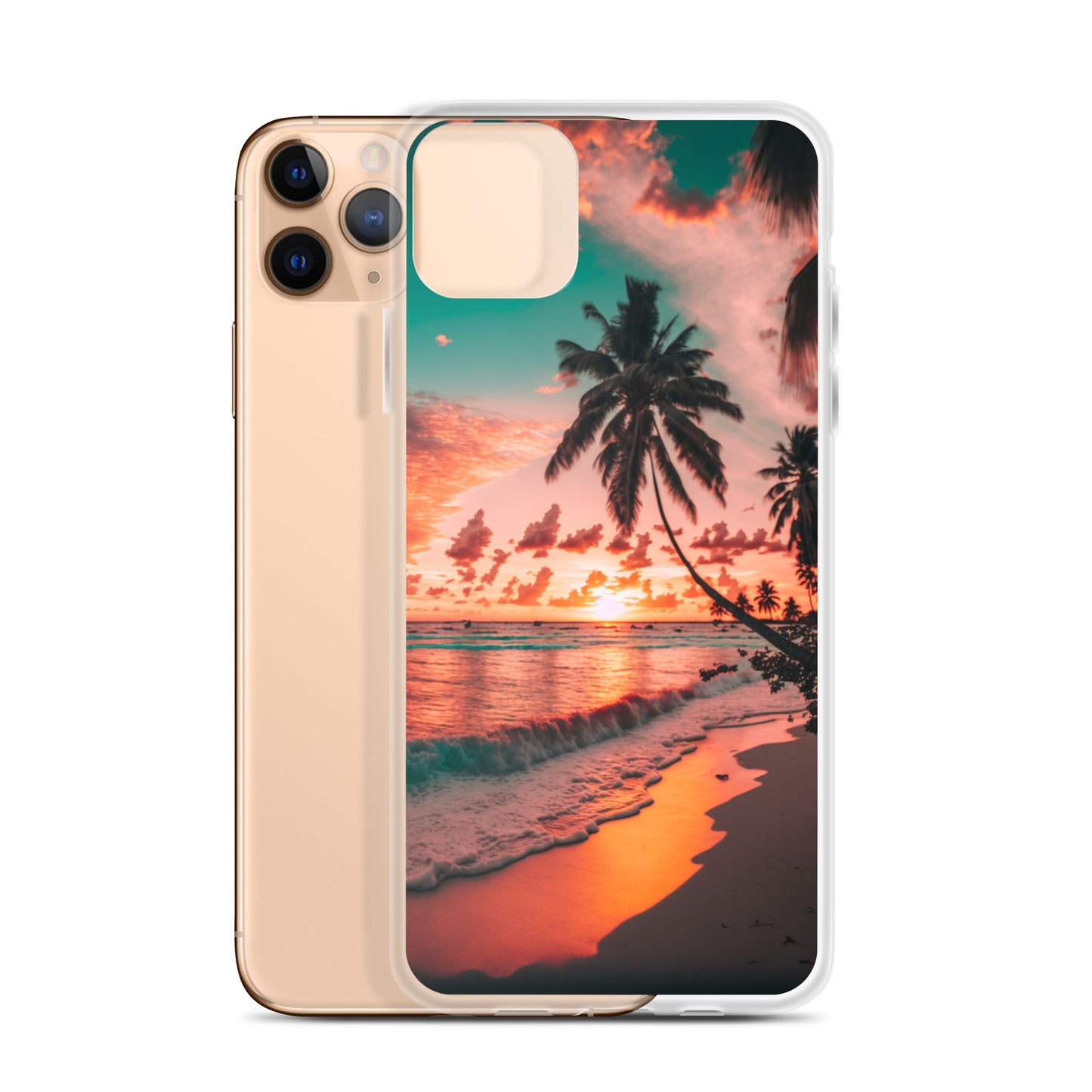 iPhone Case - Beach Life - Palm Tree at Sunset