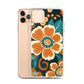 iPhone Case - Orange and Turquoise Blossom