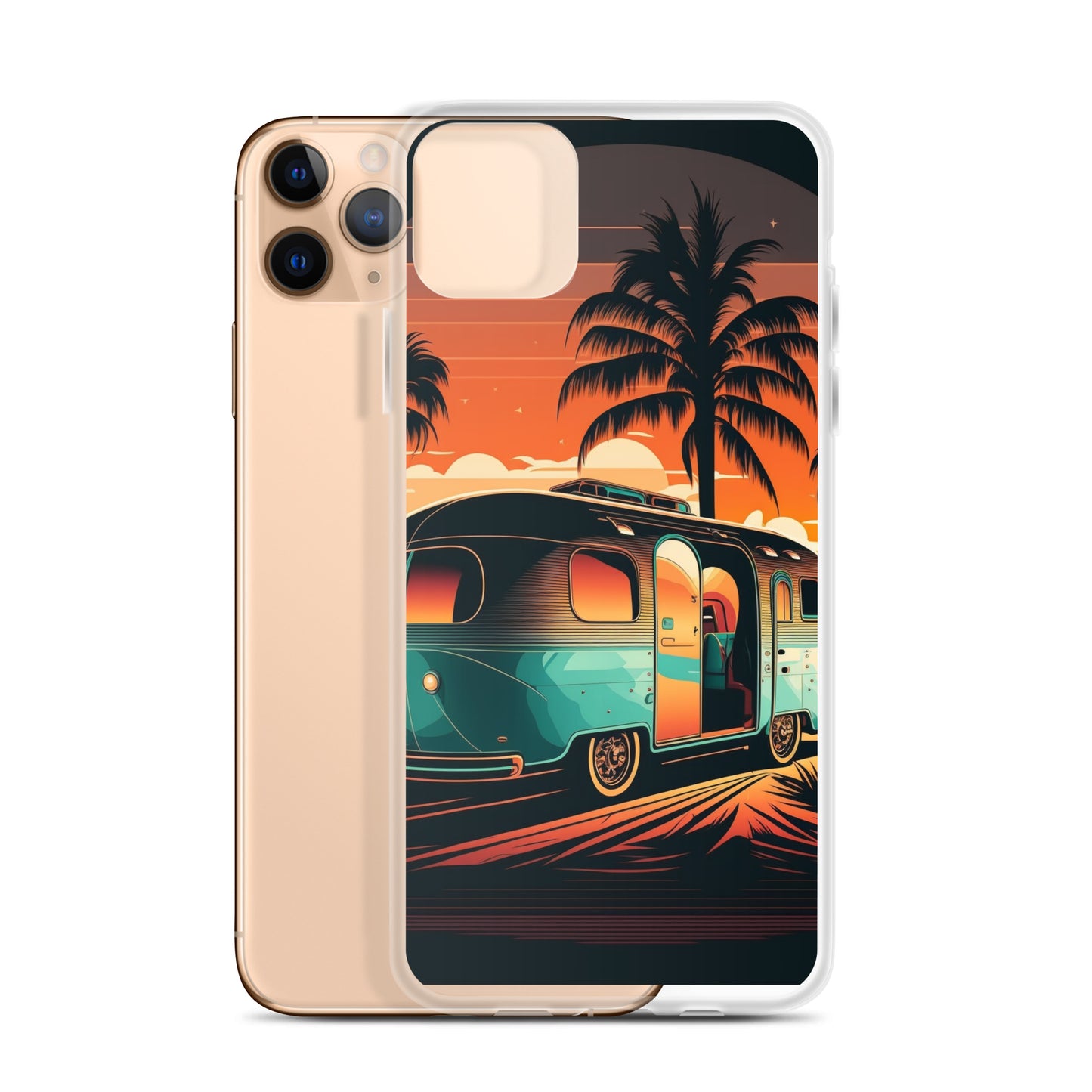 iPhone Case - Turquoise Camper at Beach Sunset