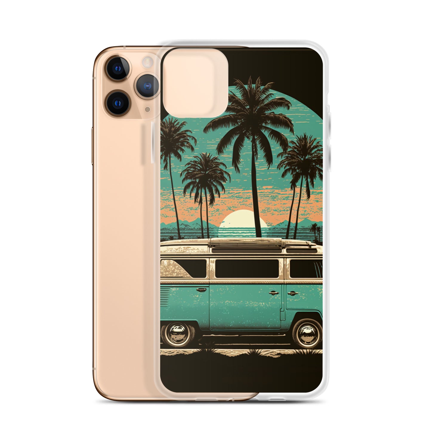 iPhone Case - Teal Beach Camper