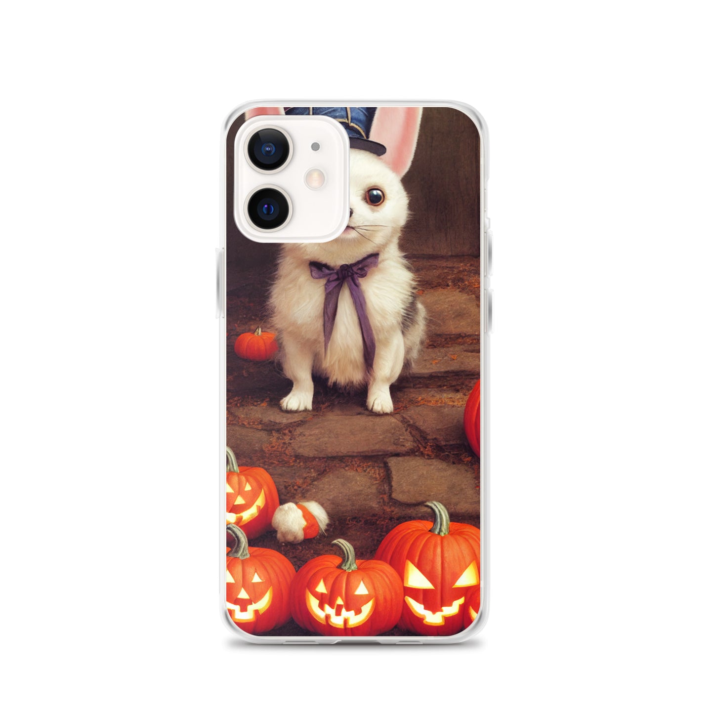iPhone Case - Halloween Cute Pup with Purple Bow