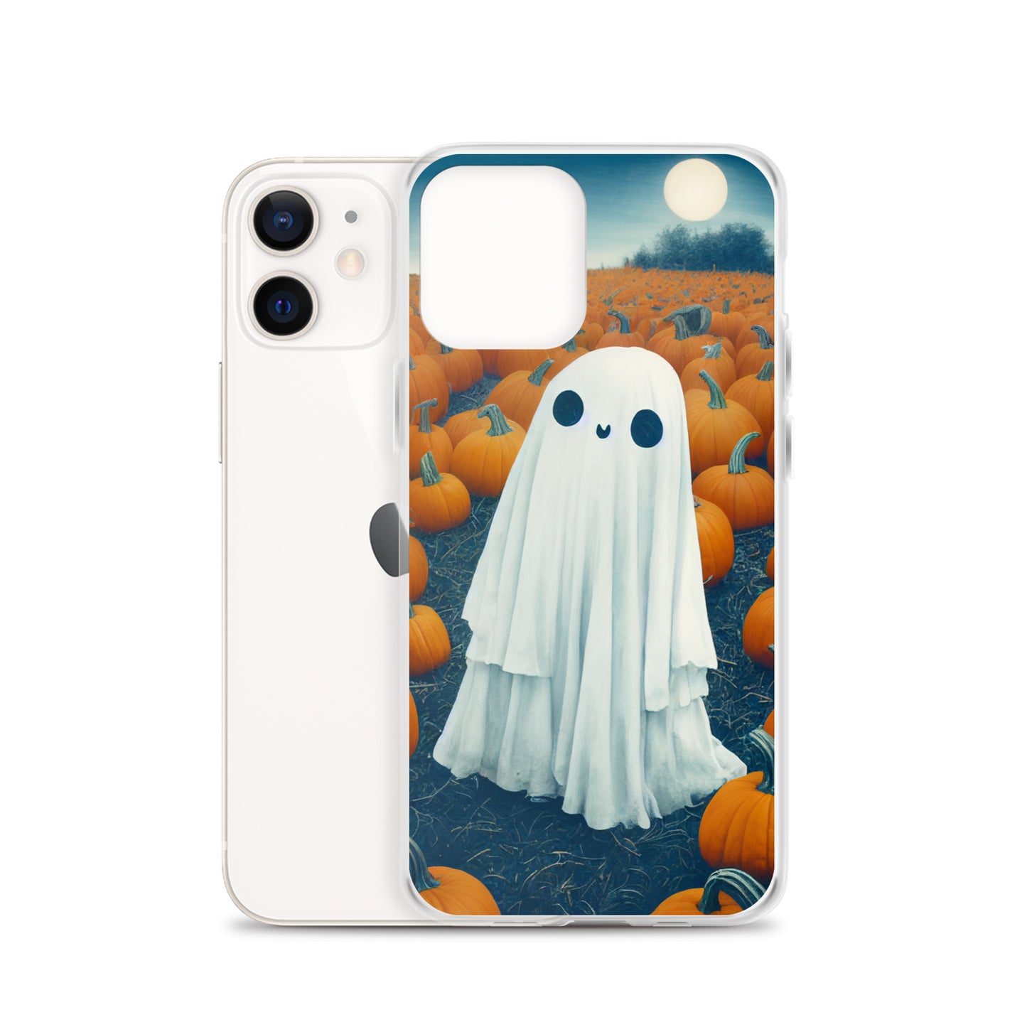 iPhone Case - Halloween Ghost in the Pumpkin Patch