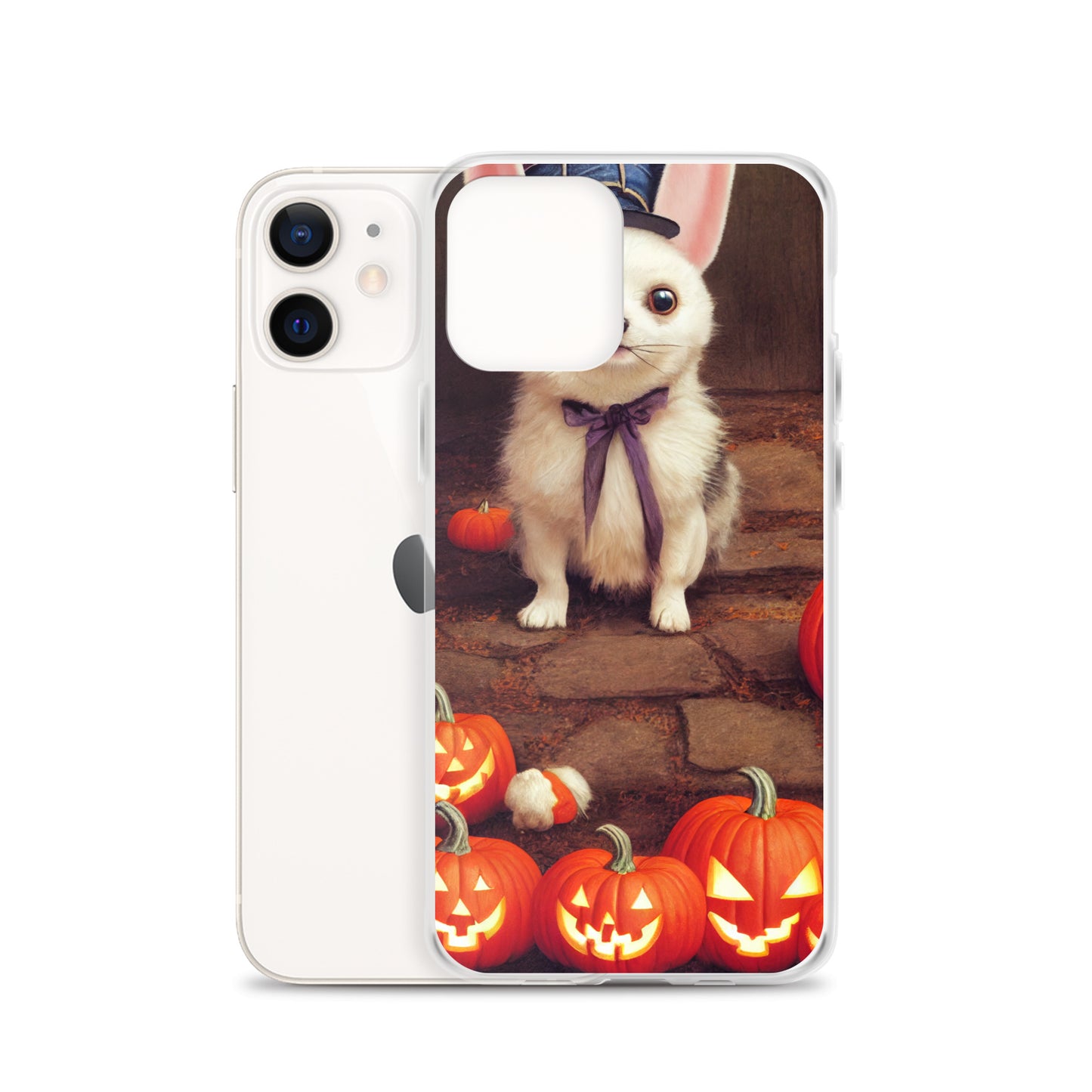 iPhone Case - Halloween Cute Pup with Purple Bow