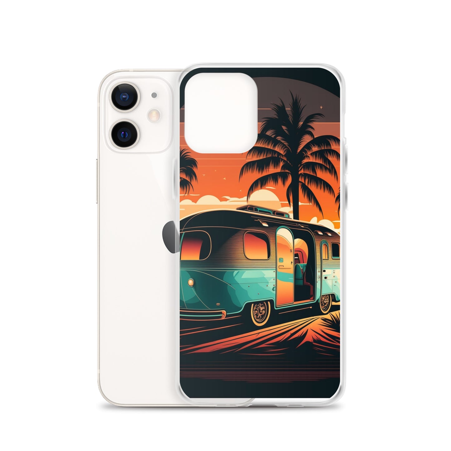 iPhone Case - Turquoise Camper at Beach Sunset