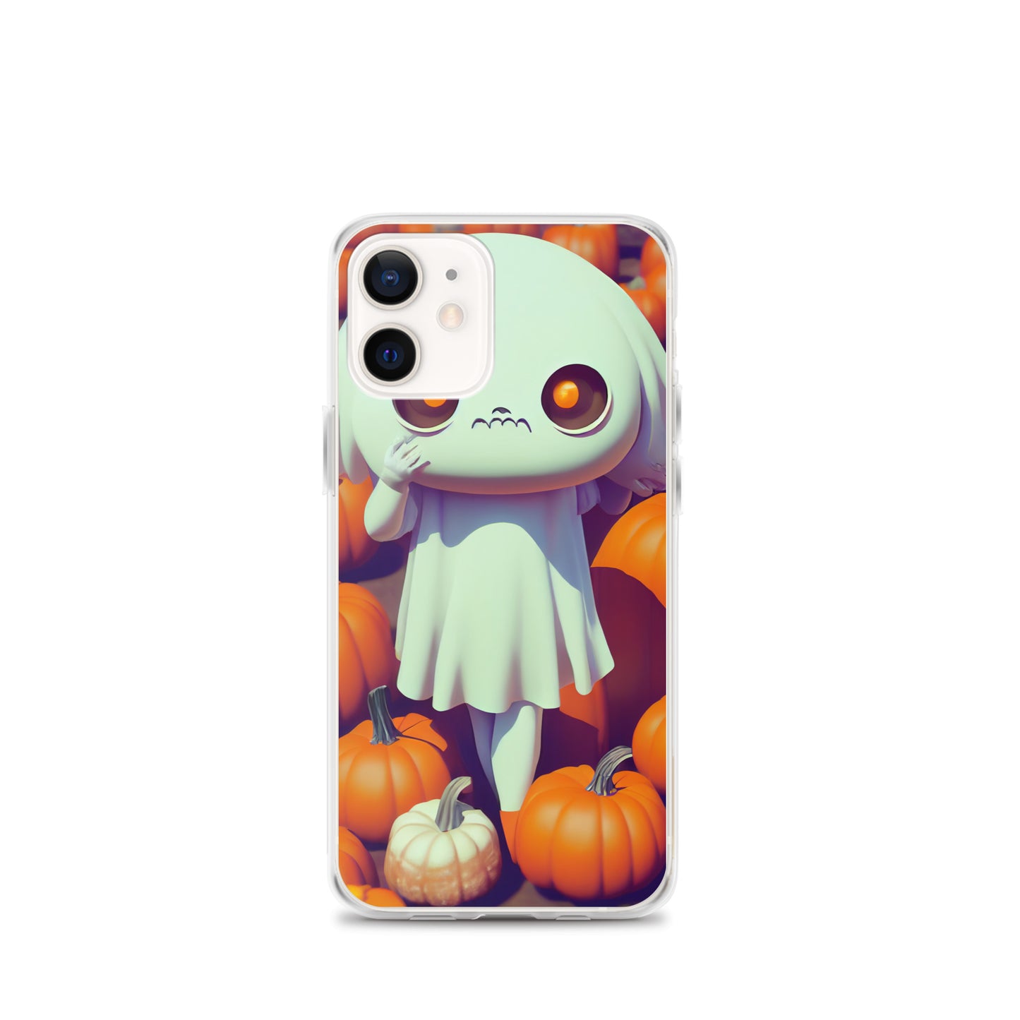 iPhone Case - Halloween Ghost Girl in the Pumpkin Patch