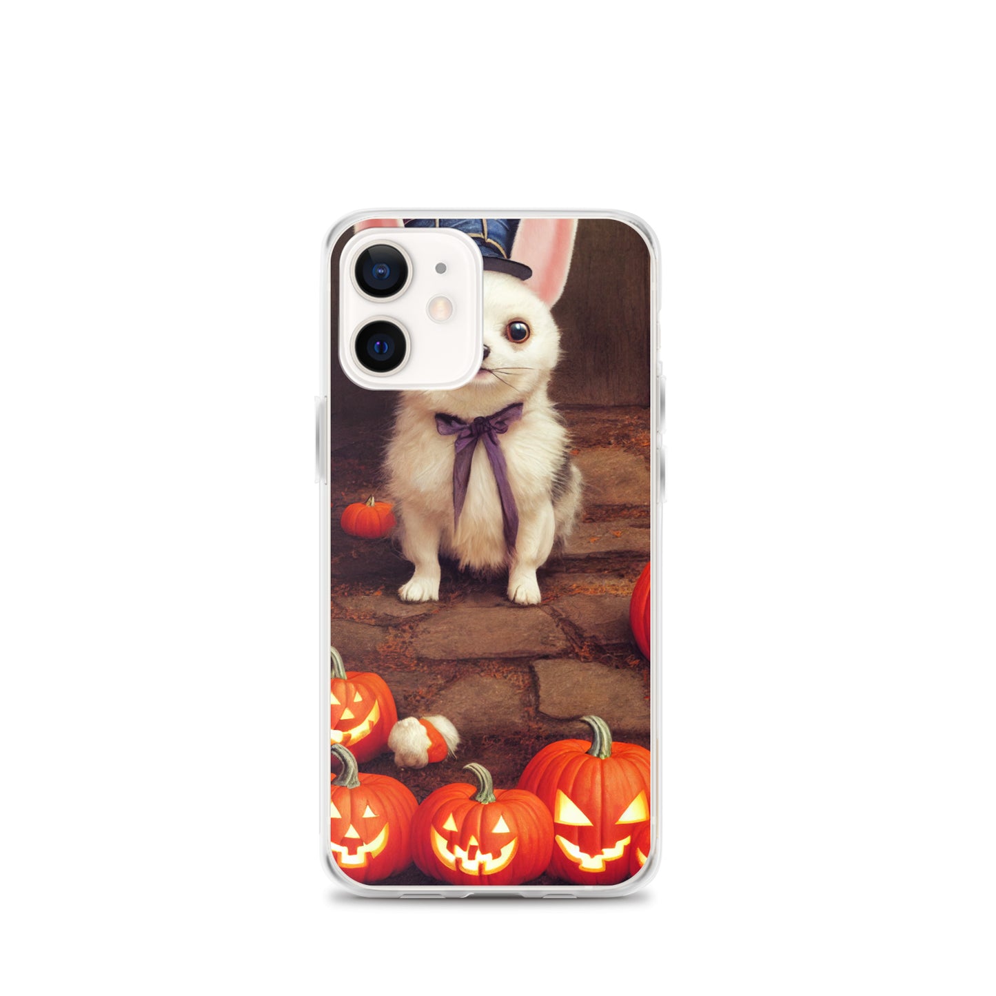 iPhone Case - Halloween Cute Pup with Purple Bow