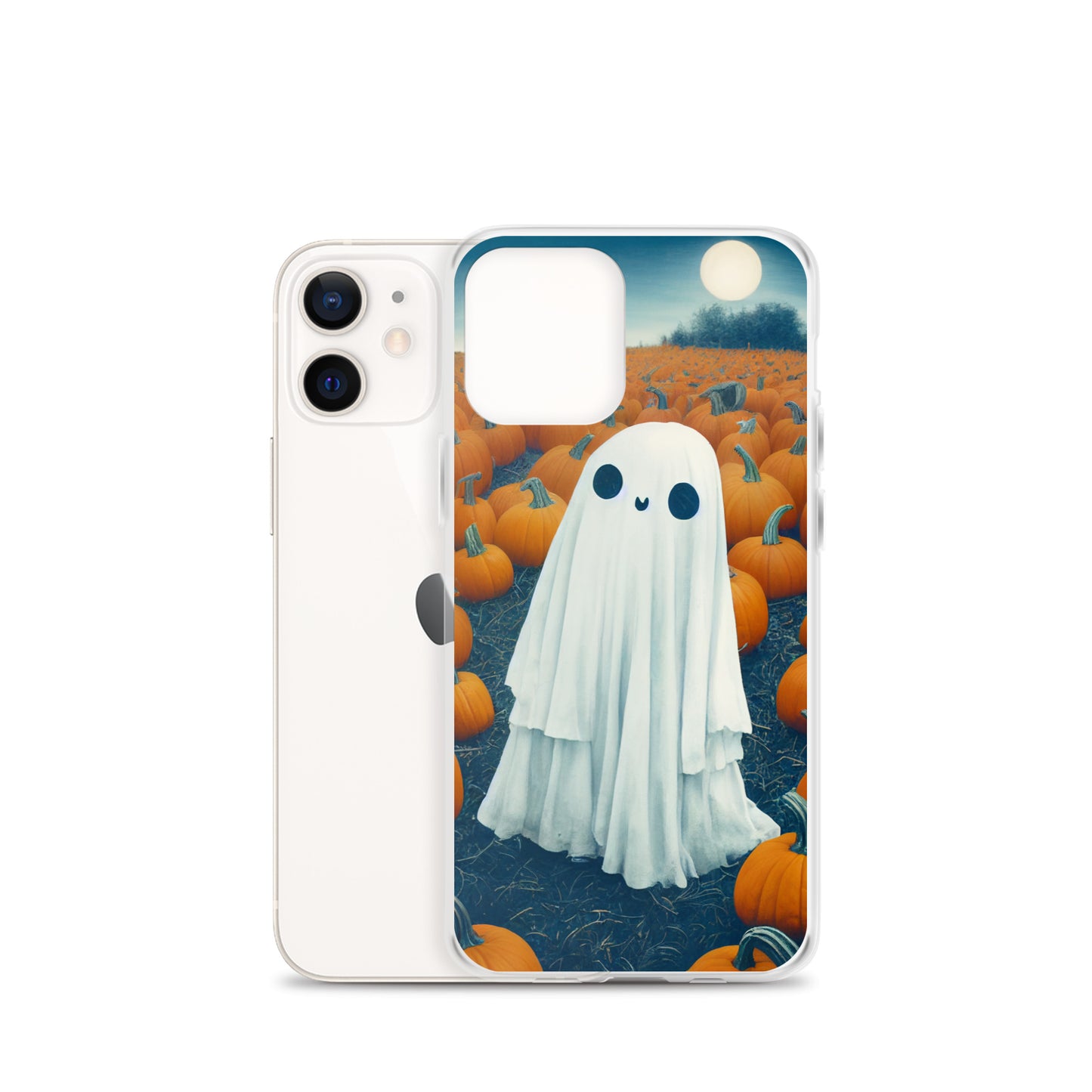 iPhone Case - Halloween Ghost in the Pumpkin Patch