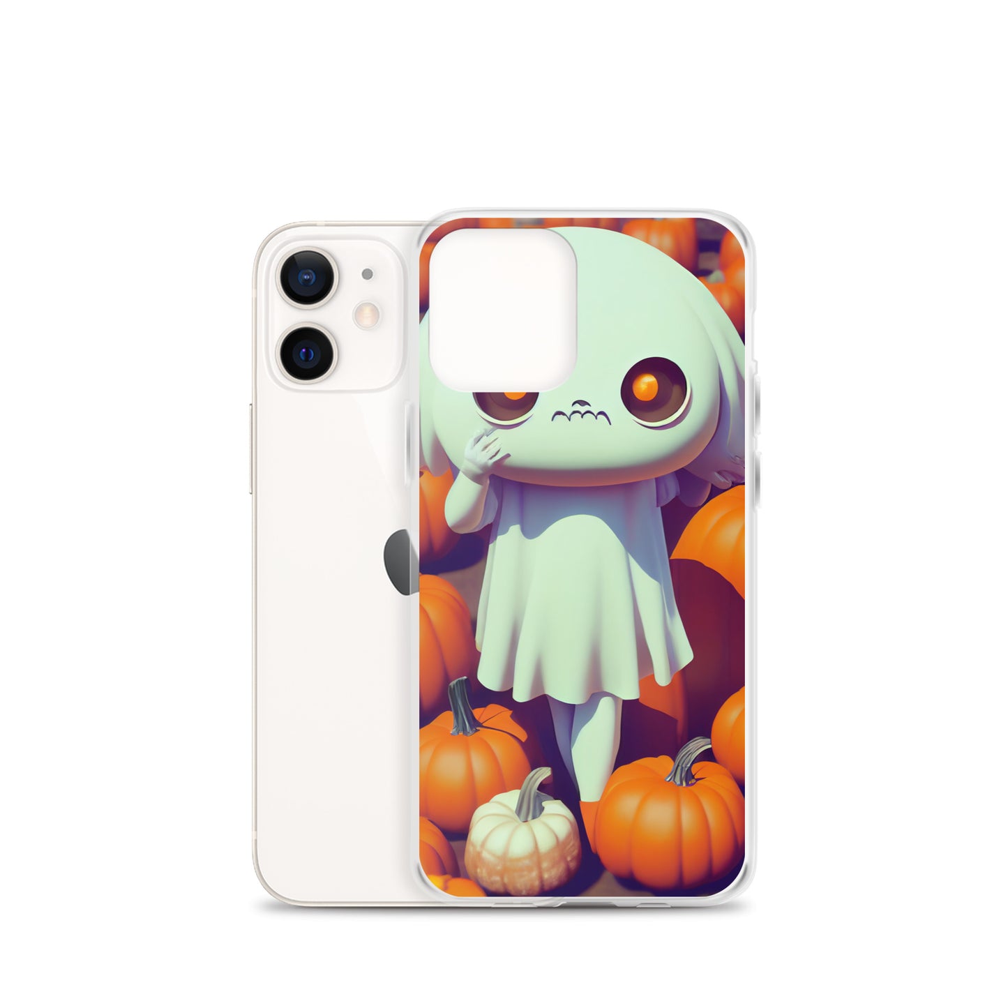 iPhone Case - Halloween Ghost Girl in the Pumpkin Patch