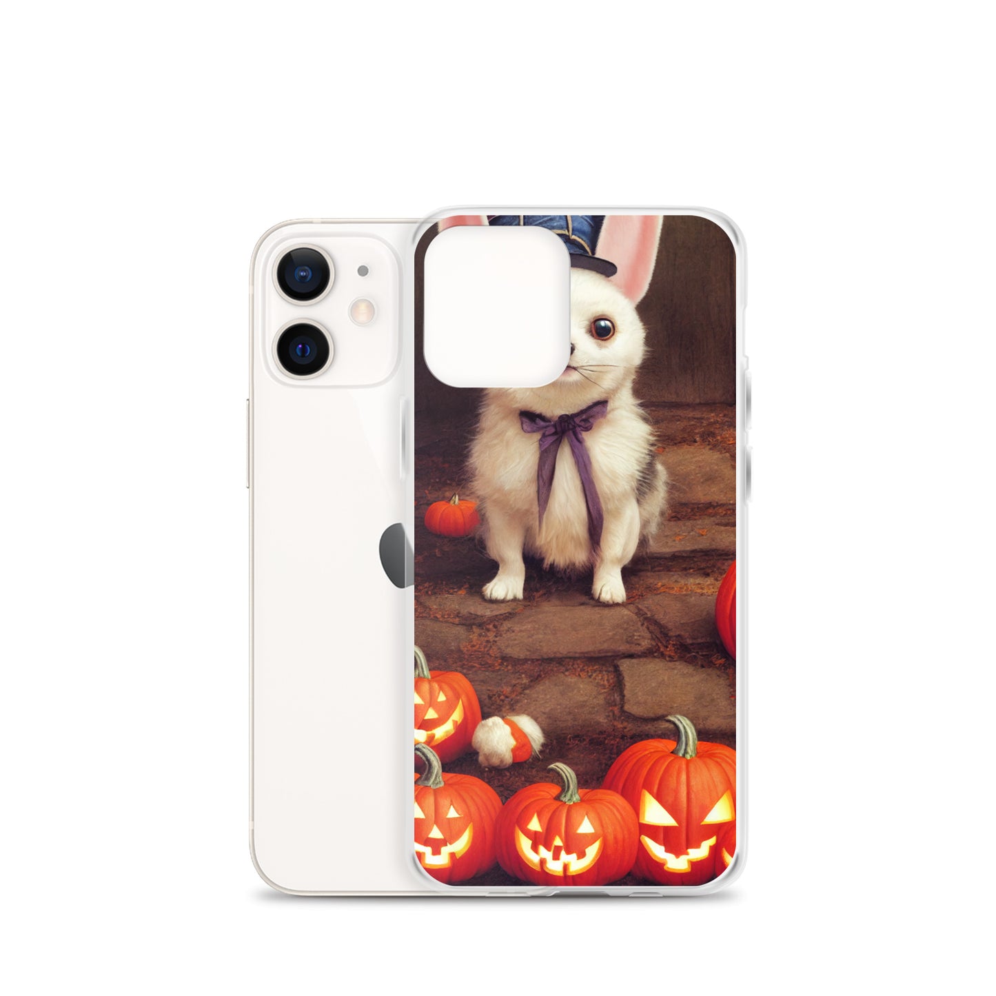 iPhone Case - Halloween Cute Pup with Purple Bow