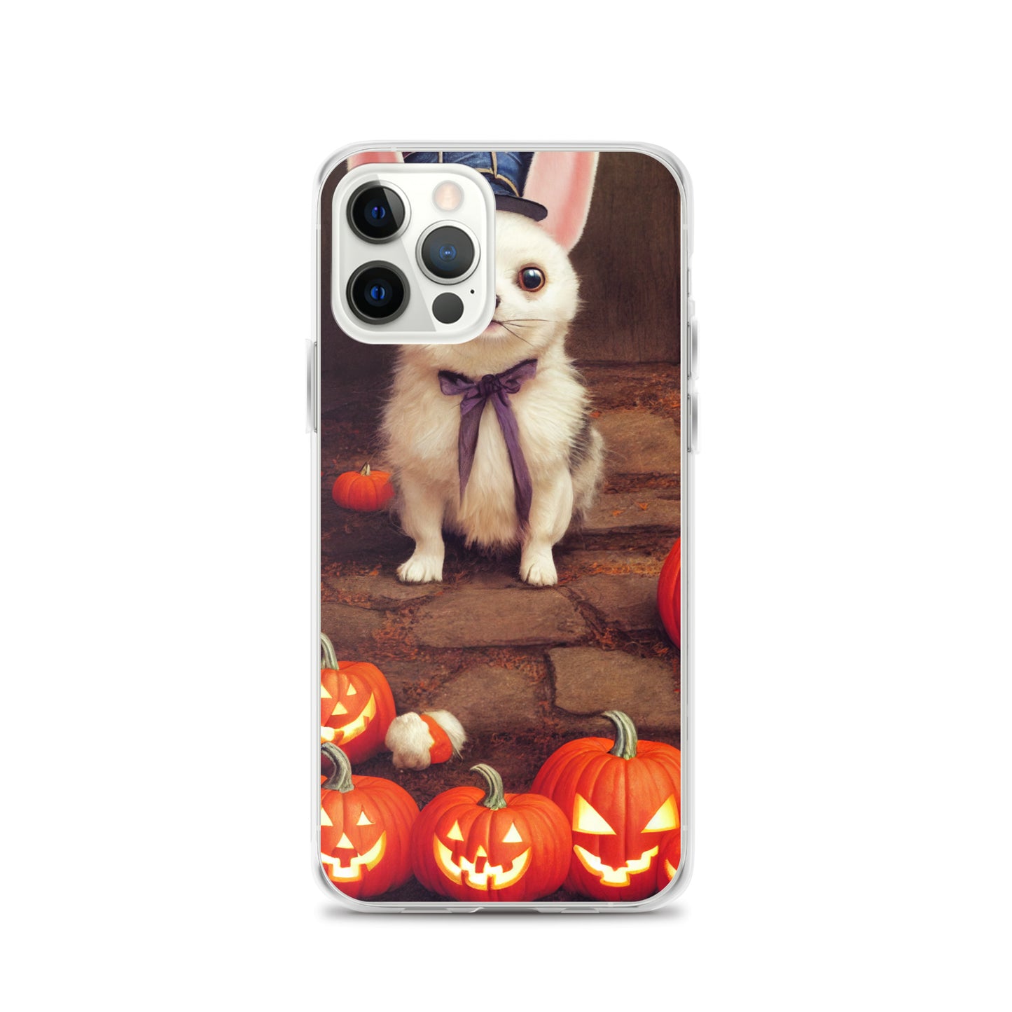 iPhone Case - Halloween Cute Pup with Purple Bow