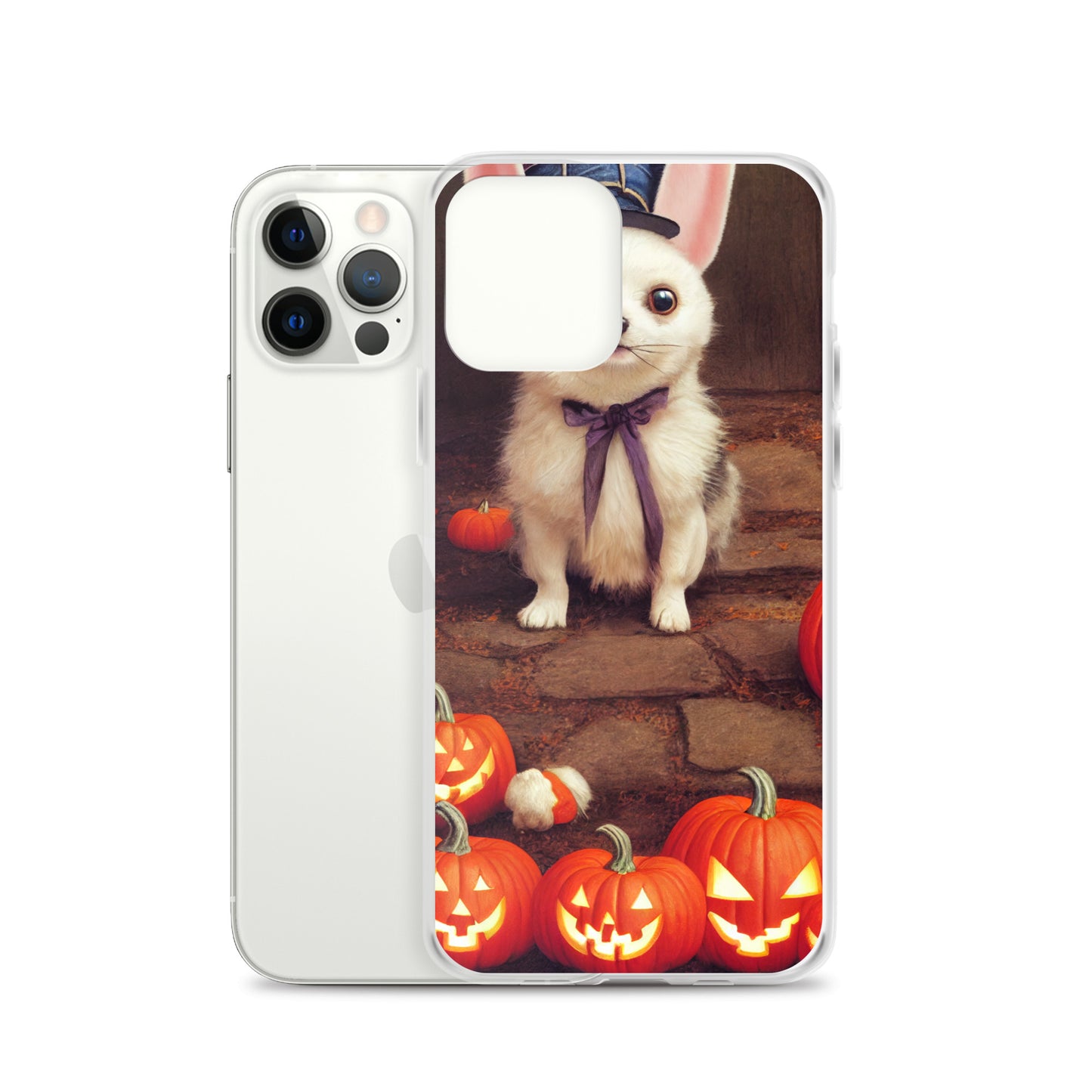 iPhone Case - Halloween Cute Pup with Purple Bow