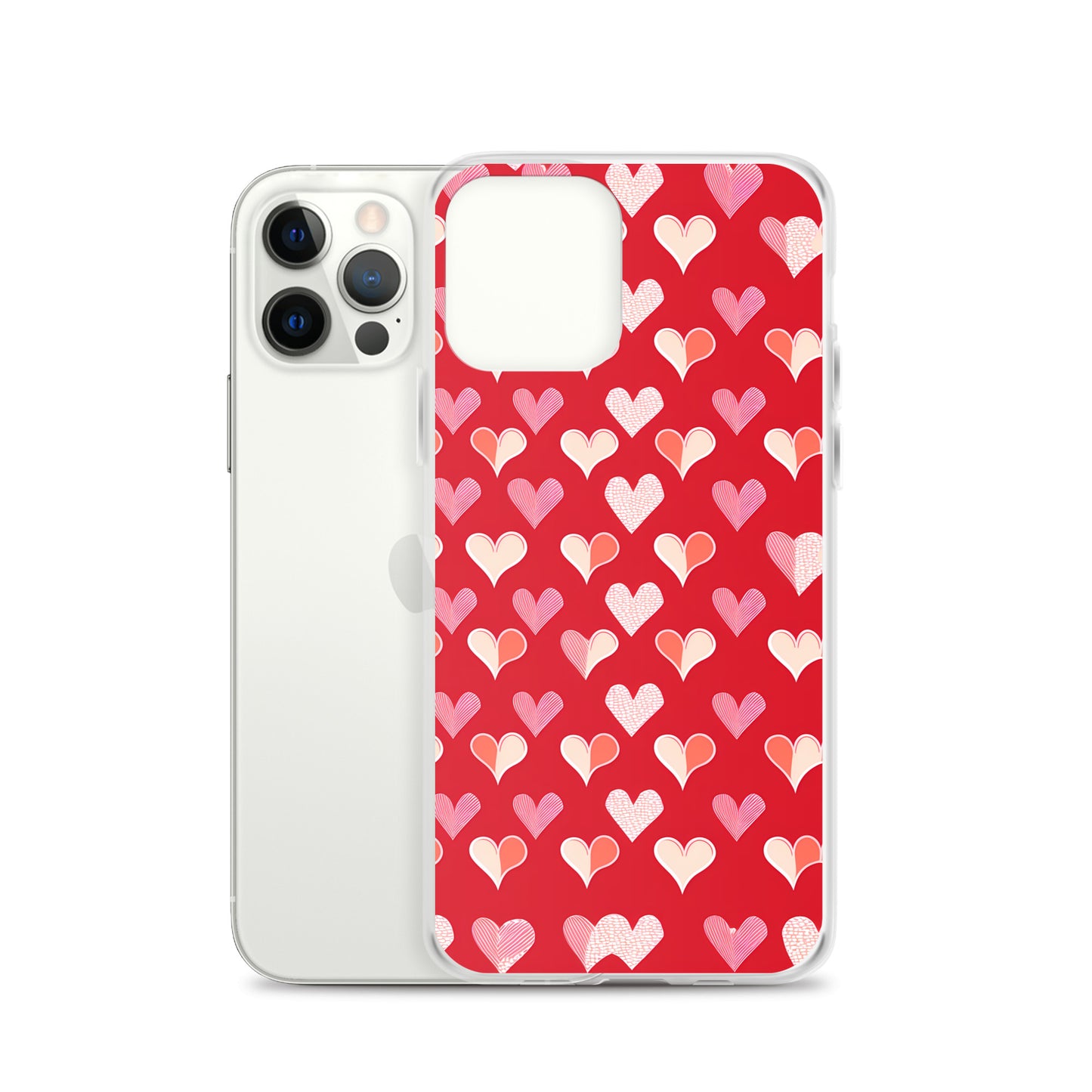 iPhone Case - Red and Pink Hearts