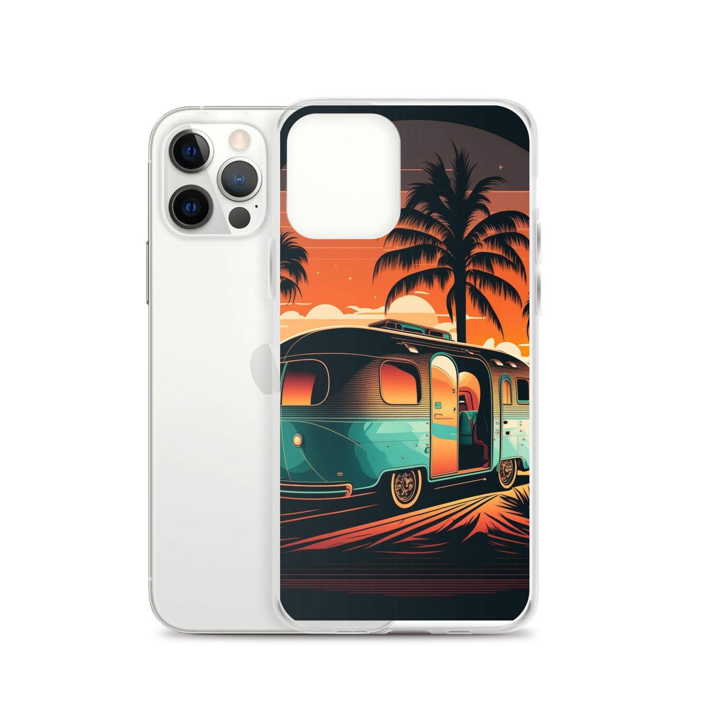 iPhone Case - Turquoise Camper at Beach Sunset