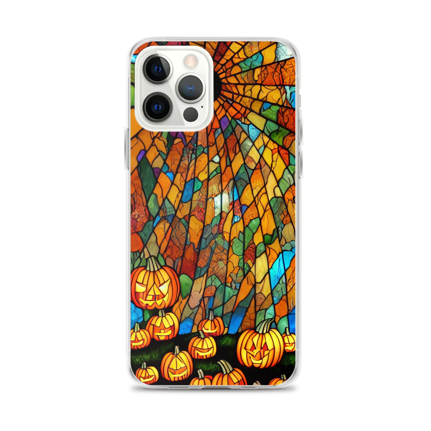 iPhone Case - Halloween Stained Glass Jack-o-Lanterns