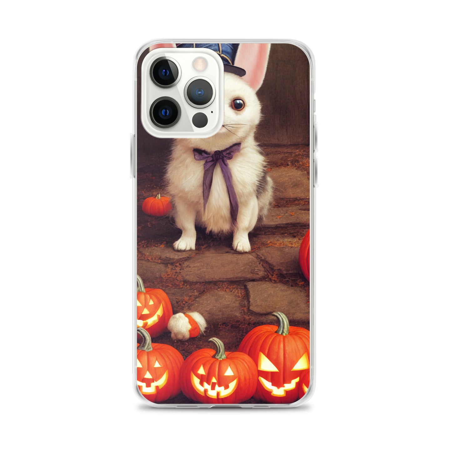iPhone Case - Halloween Cute Pup with Purple Bow