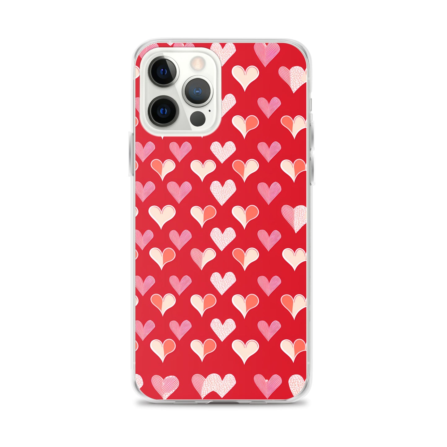 iPhone Case - Red and Pink Hearts