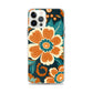 iPhone Case - Orange and Turquoise Blossom