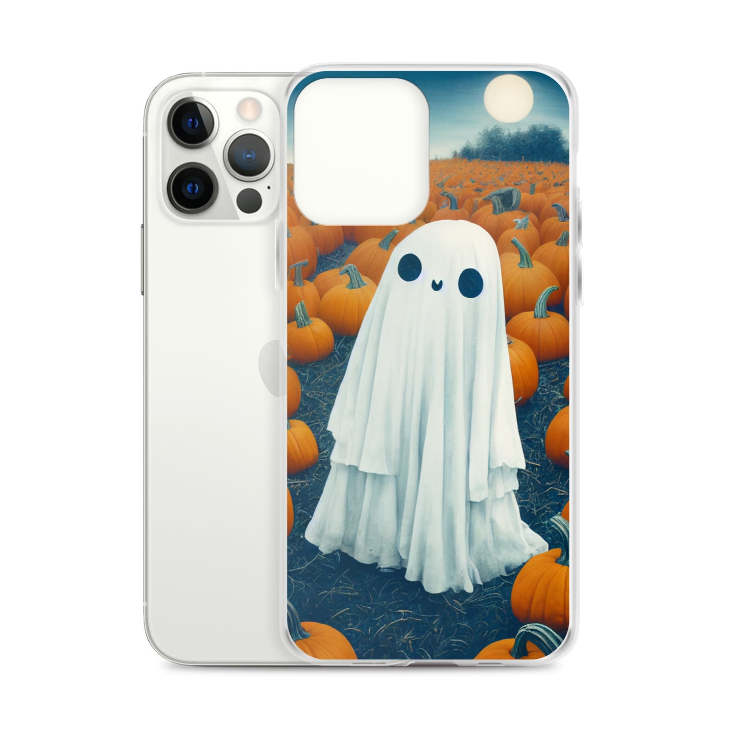 iPhone Case - Halloween Ghost in the Pumpkin Patch