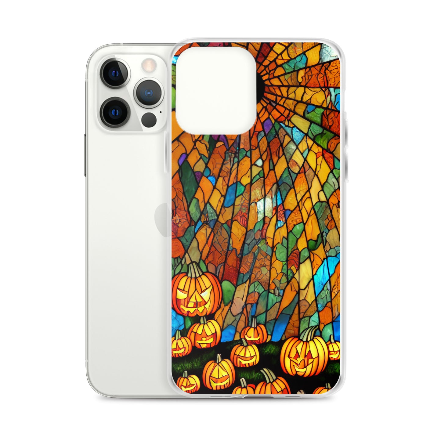 iPhone Case - Halloween Stained Glass Jack-o-Lanterns