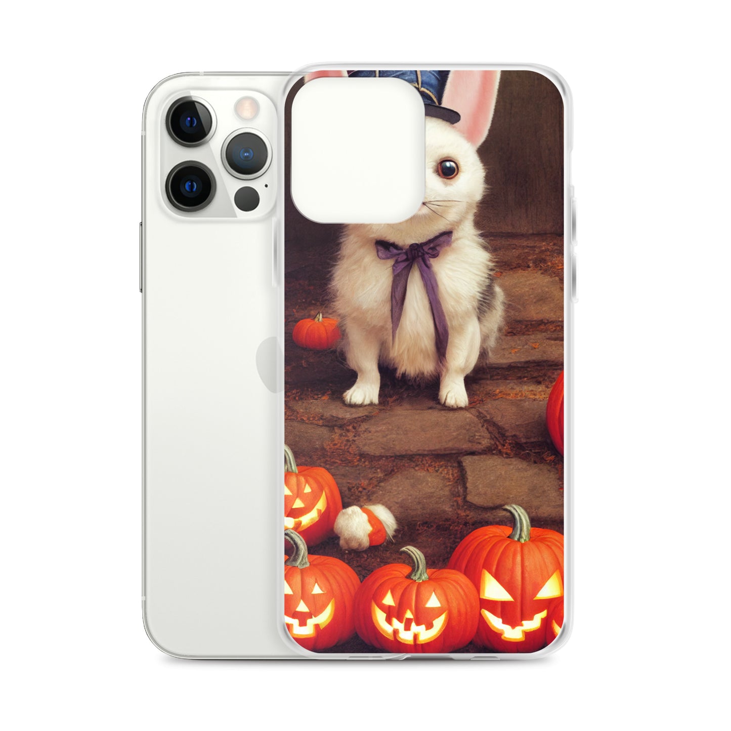 iPhone Case - Halloween Cute Pup with Purple Bow