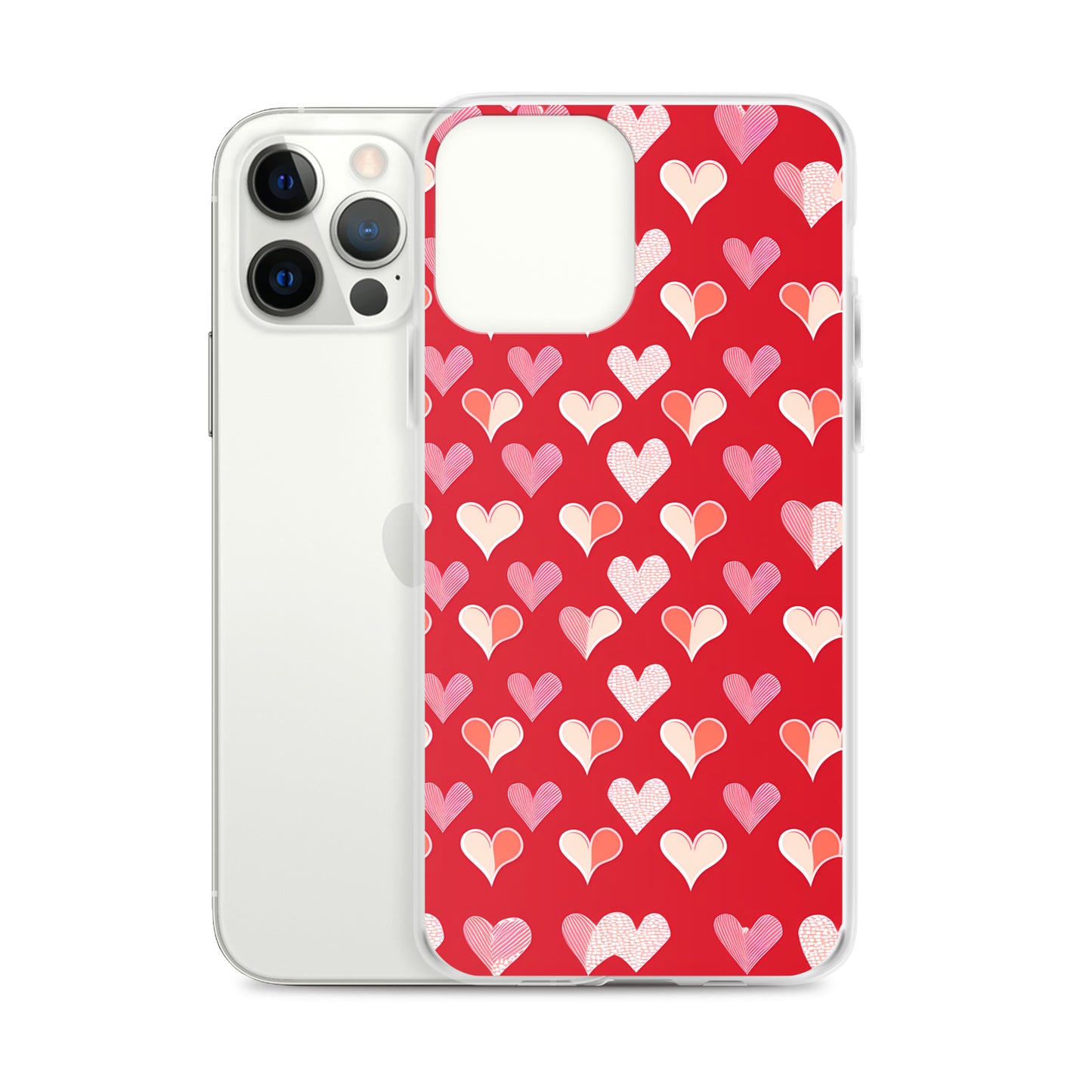 iPhone Case - Red and Pink Hearts