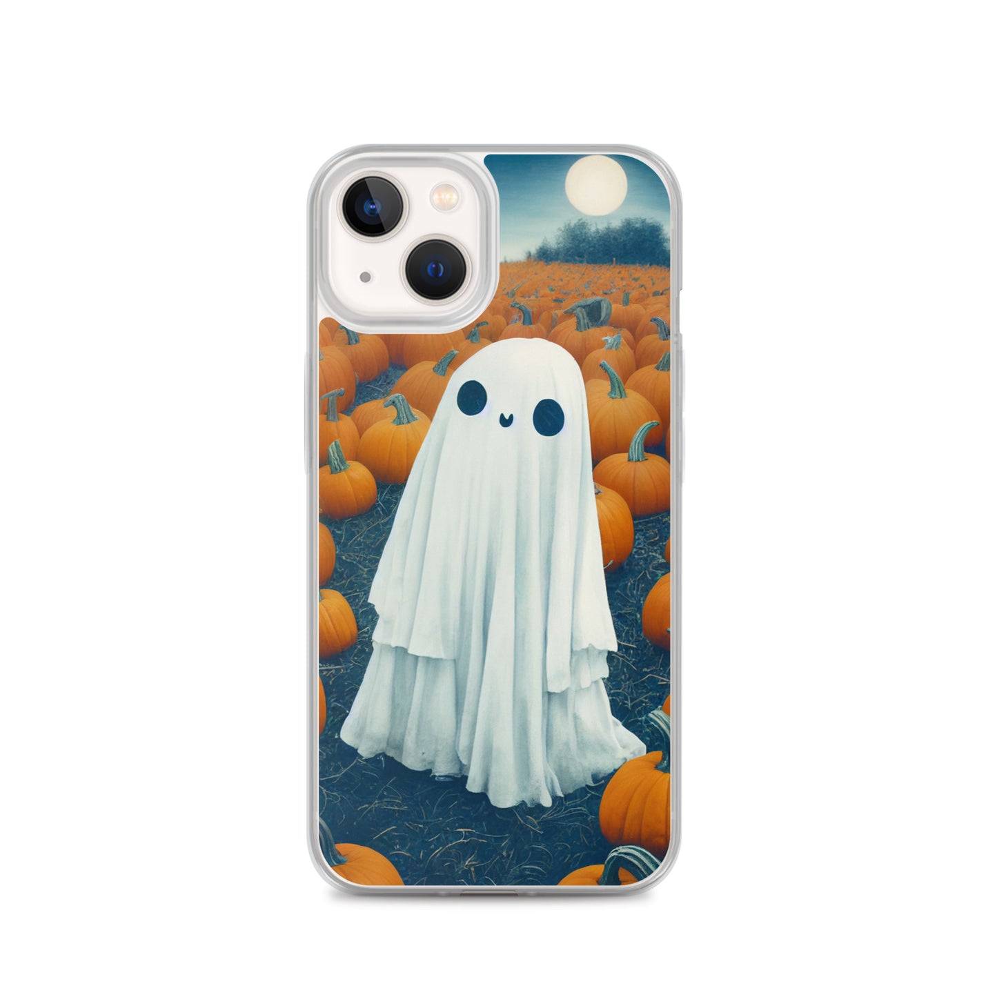iPhone Case - Halloween Ghost in the Pumpkin Patch