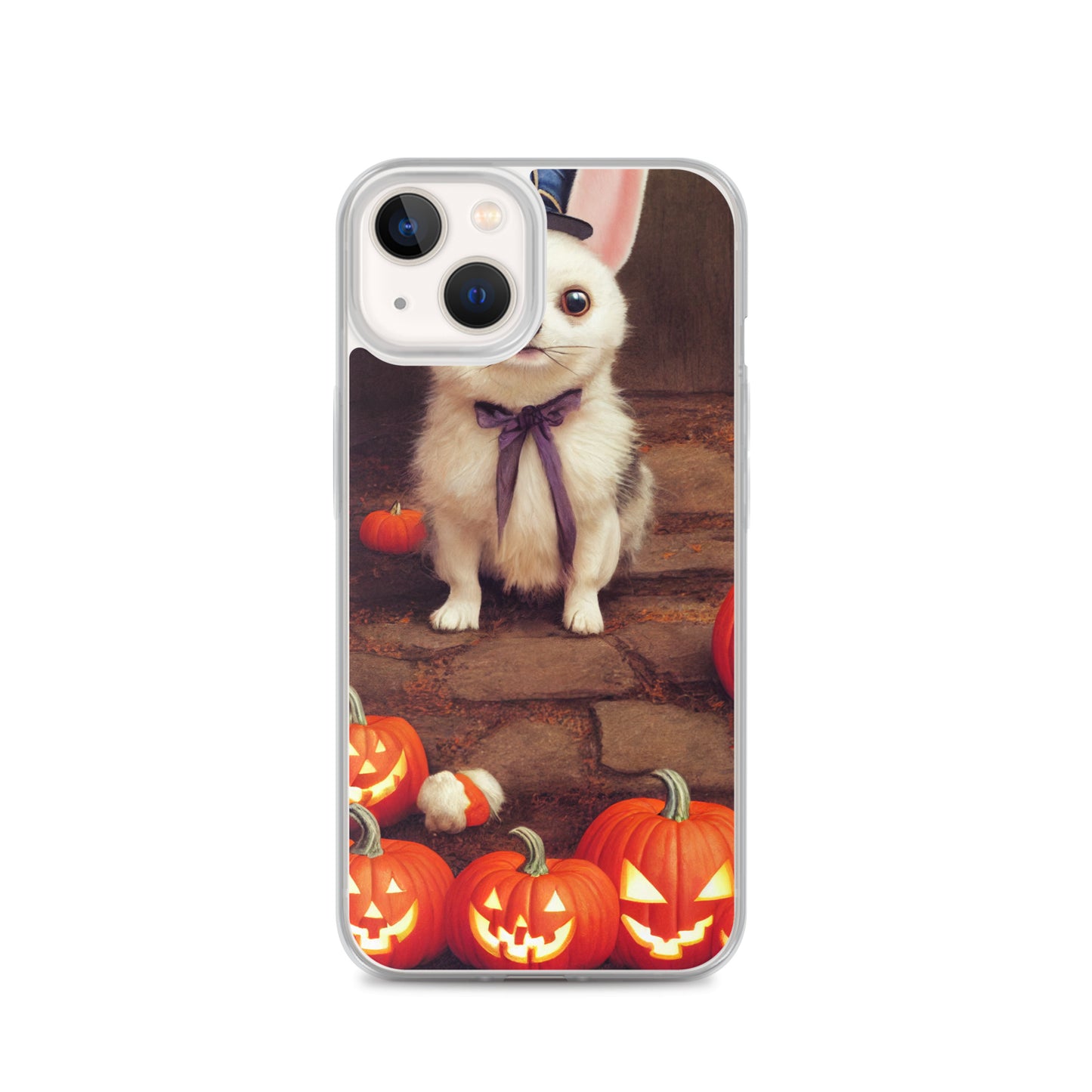 iPhone Case - Halloween Cute Pup with Purple Bow