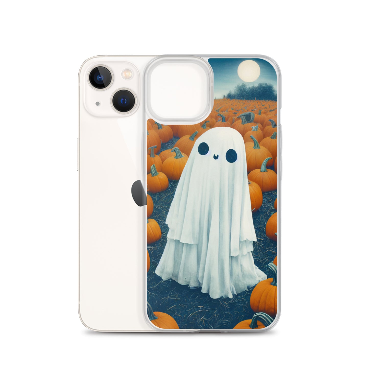 iPhone Case - Halloween Ghost in the Pumpkin Patch