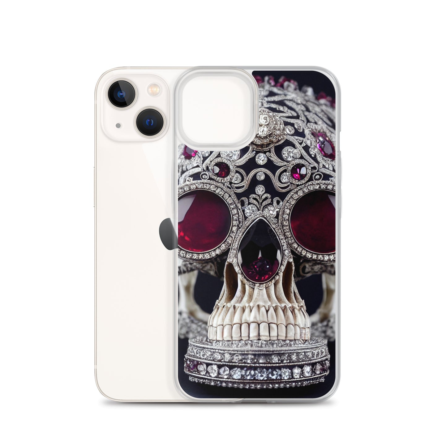 iPhone Case - Diamond and Ruby Skull