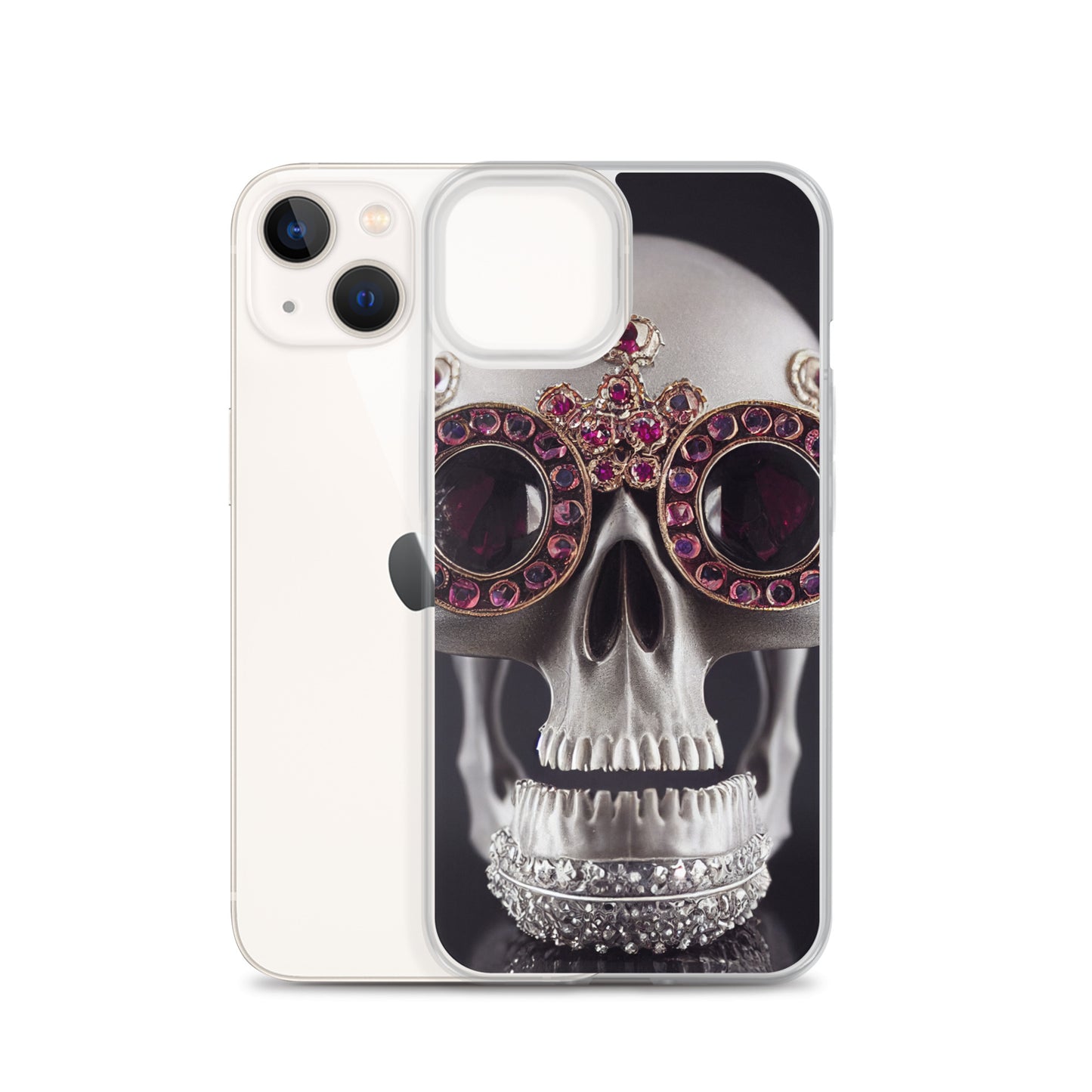 iPhone Case - Ornate Ruby Eyed Skull
