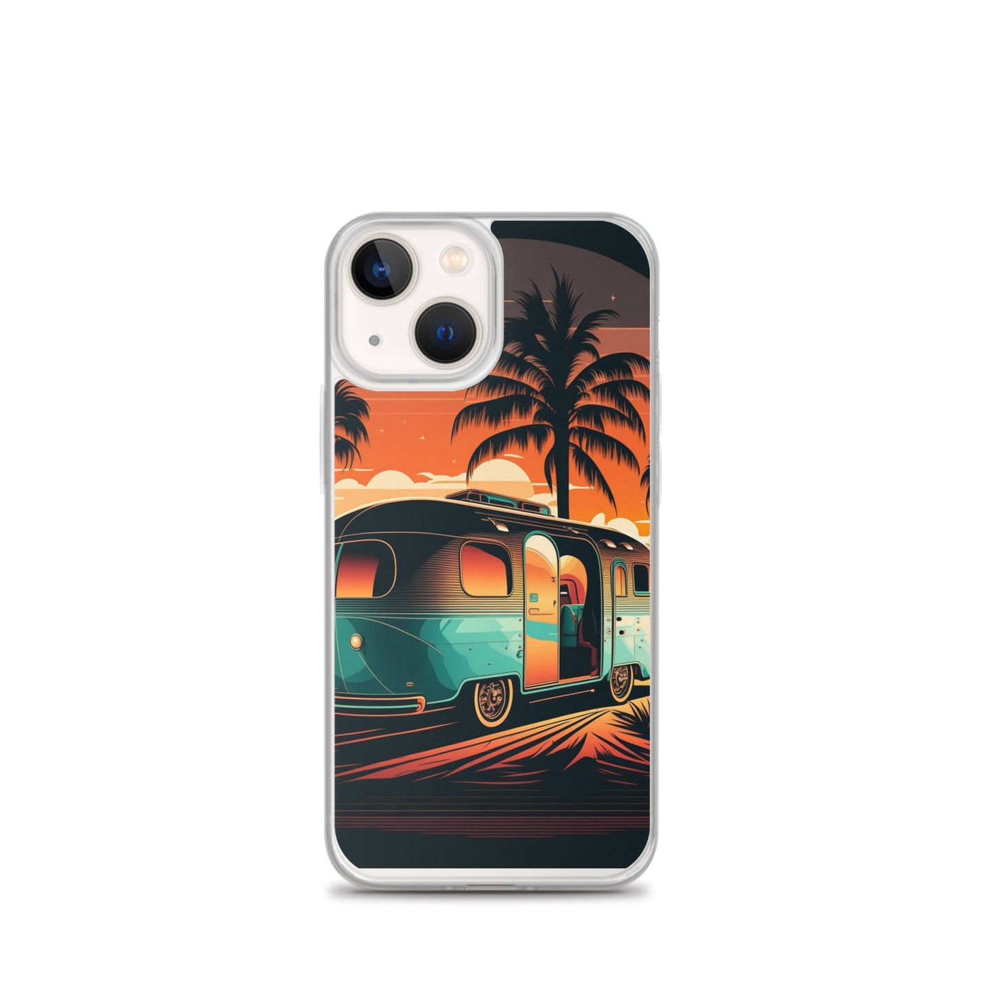 iPhone Case - Turquoise Camper at Beach Sunset
