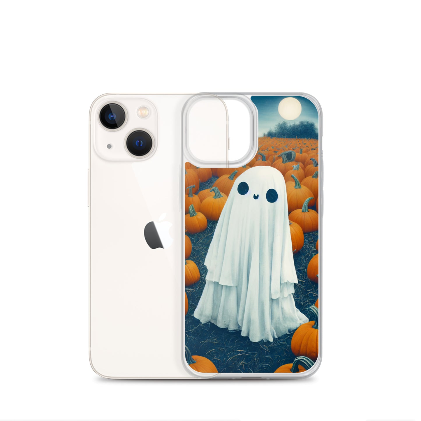 iPhone Case - Halloween Ghost in the Pumpkin Patch