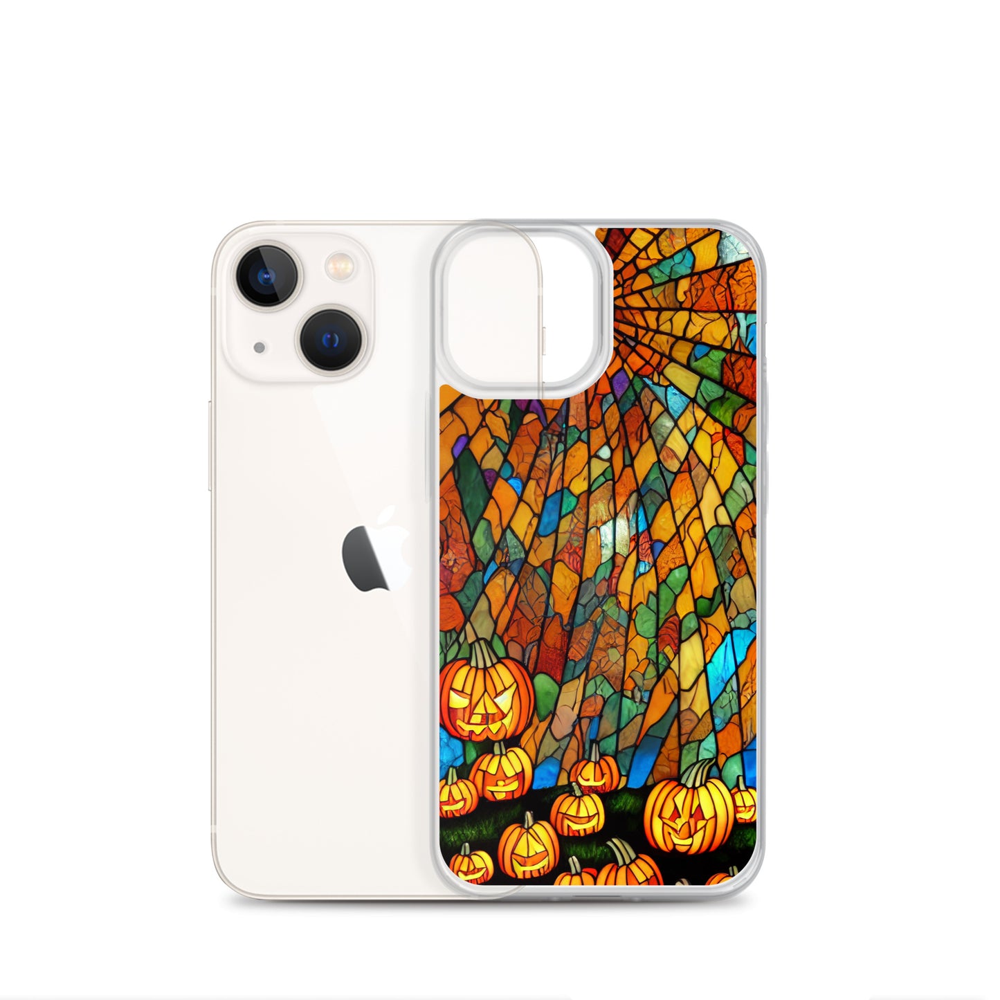 iPhone Case - Halloween Stained Glass Jack-o-Lanterns
